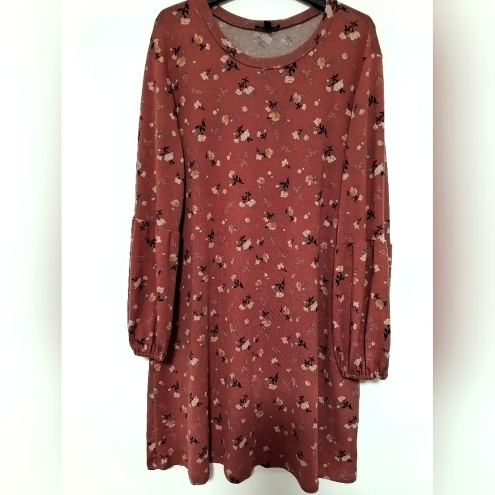 Floral Knit Dress / Size 2X / NWOT